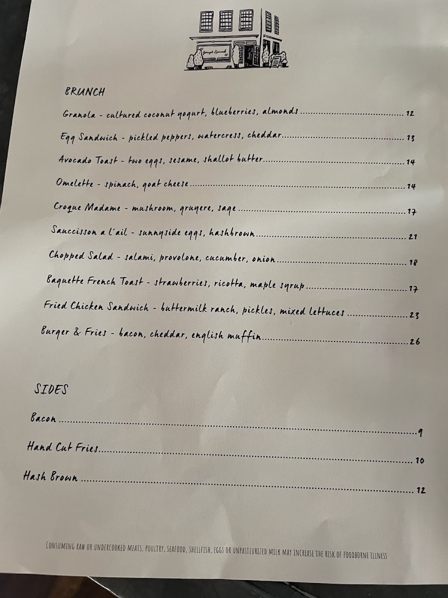 Joseph Leonard Menu - Image 5